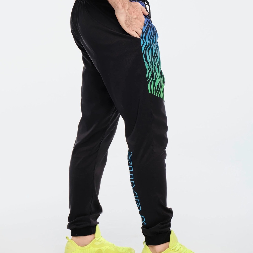 NWT Zumba Funscape Men's Woven Joggers, XL - Picture 3 of 10